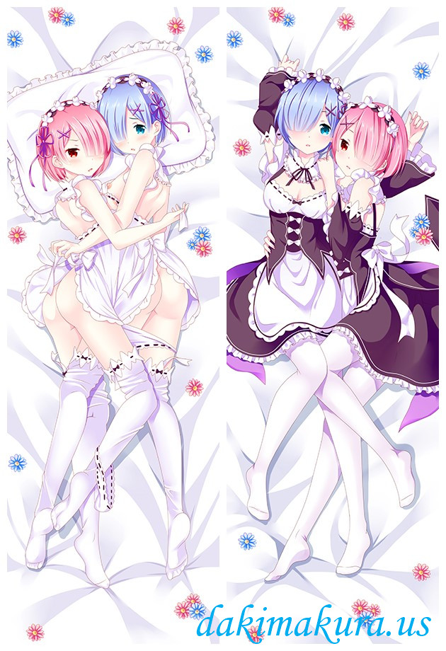 Ram and Rem - Re Zero Anime Dakimakura Japanese Hug Body PillowCases